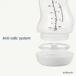 Антиколікова пляшечка для годування Difrax S-bottle Natural Trend Sage із силіконовою соскою 250 мл (706T Sage) - мініатюра 3