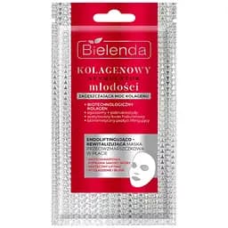 Маска Bielenda Collagen Youth Stimulator Ендоліфтингова листова проти зморшок 1 шт.
