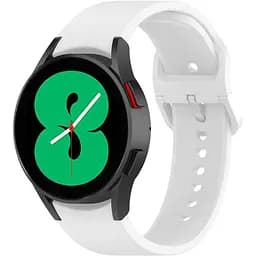 Ремінець для Samsung Galaxy Watch 7 - білий ширина кріплення 20мм силікон Watchbands Color Angle (W48-0WBWB18266277)