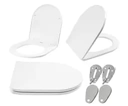 Сиденье для унитаза Rea Flat white REA-C6001, Белый