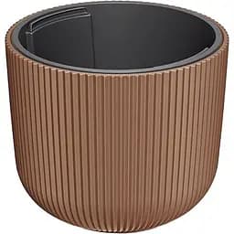  Кашпо для квітів Prosperplast Milly круглий 300 мм каштаново-коричневий