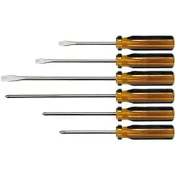 Набір викруток Vorel пластмасова ручка 6 шт. (64050)