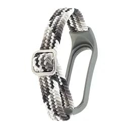 Ремінець Braided Buckle Enhanced Mi Band 3/4/5/6/7 Gray White - мініатюра 2