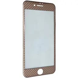 Захисне скло DK Full Glue Carbon Edge для Apple iPhone 7 Plus/8 Plus rose gold