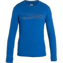 Термокофта Icebreaker 200 Oasis LS Crewe Ski Stripes Men Blue L (1052-IB0 A56 HU580 L)