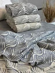 Плед двосторонній мусліновий євро L&M Home Textiles 20290 200х220 см сірий - мініатюра 2