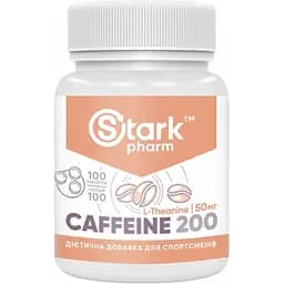 Кофеїн Stark Pharm Caffeine 200 мг 100 таблеток