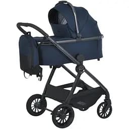 Універсальна коляска 2 в 1 El Camino ME 1183 Riviera Iris Blue з рюкзаком, дощовиком та москітною сіткою