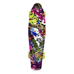 Скейт "Пенні борд" Bambi SC20507 квадратні PU колеса зі світлом, 56 см Вид 1