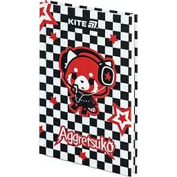 Книга записна Kite Aggretsuko AR25-199 А6 80 аркушів клітинка тверда обкладинка (AR25-199) - мініатюра 2