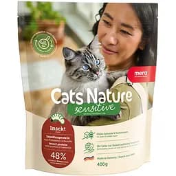 Сухой корм Mera Cats Nature Sensitive Insekt (Insekt) с насекомыми для кошек с чувствительным пищеварением 400 г