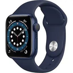 Смарт-годинник Apple Watch Series 6 GPS + Cellular 44mm Blue Aluminum Case with Deep Navy Sport Band (M07J3) [59337]