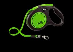 Повідець-рулетка Flexi Neon M, для собак до 25 кг, стрічка 5 м, зелений (CL21T5.251.S NEOG)