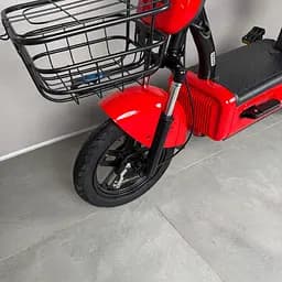 Електровелосипед EVOBIKE Nova S 500W 48V 12Ah з 2 сидіннями, корзиною та поворотниками, простий і надійний, для міста і села, червоного кольору - мініатюра 20