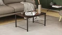 Стіл журнальний приставний Террі Комбо Ferrum-decor 345x662x440 Чорний метал ДСП Венге Магія 16 мм (FRD-105554) - мініатюра 7