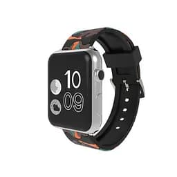Ремінець Creasted для годинника Apple Watch 42 мм 44 мм силіконовий з пряжкою, Camouflage with orange - мініатюра 2