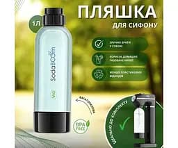 Багаторазова пляшка ViO SodaBoom для газування води в сифоні SD-7006 grey, пластикова - мініатюра 2