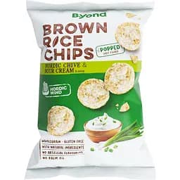 Чипсы рисовые B.Yond Сливки и норвежский лук 60 г (811546)