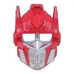 Маска пластикова Трансформер Оптімус Прайм 23 см, на резинці, в пакеті Червоний