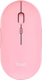 Trust Миша Puck Rechargeable Ultra-Thin BT WL Silent Pink