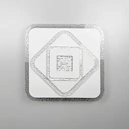 Стельовий або настінний світильник Ø 35 см з прозорим акрилом з бульбашками  Line.F 2230-350 Q WT