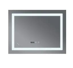 Дзеркало Mixxus Warm MR02-100x70 (годинник, LED-підсвічування, антизапотівання) (MI6002) - мініатюра 2