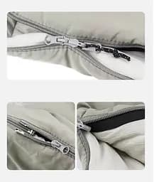 Спальник Naturehike M300 (CNK2350WS023) +6 °C - з капюшоном - правий - сірий - мініатюра 5