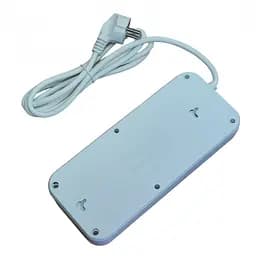 Мережевий подовжувач фільтр на 4 розетки та 6 USB білий 3,4A та 2 Type-C Power Socket J08 - мініатюра 3