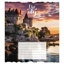 Зошит загальний "Старе місто" Leader 096-630039K-4 в клітинку, 96 аркушів