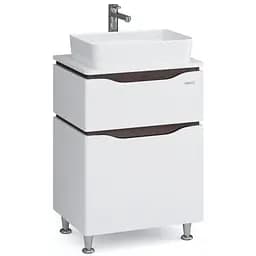 Тумба підлогова Sanwerk Алесса 60 венге з Топ панеллю та умивальником Rapid 50x35 (MV0000900) Венге