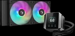 Водяне охолодження Deepcool Mystique 240 ARGB Black (R-LX550-BKADSNC-G-1) - мініатюра 1