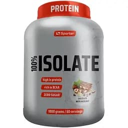 Сироватковий ізолят Sporter 100% Isolate 1.8 кг Шоколад-фундук