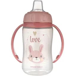 Кружка тренувальна Canpol babies Cute Animal з силіконовим носиком 320 мл рожева (56/512_pin2) - мініатюра 2