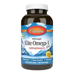 Жирные кислоты Carlson Labs Elite Omega 3 Gems 180 капсул