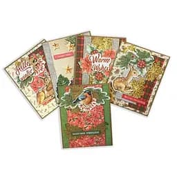 Набор для создания поздравительных открыток "Our warm Christmas" Fabrika Decoru FDGCK-019