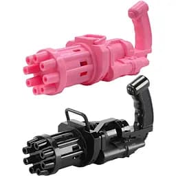 Пулемет для мыльных пузырей Bubble Fun Blaster черный и розовый (1443329696)