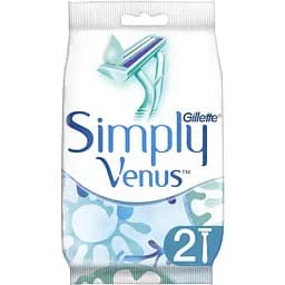 Одноразові станки для гоління (бритви) жіночі Simply Venus 2 2 шт.