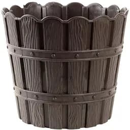 Цветочный горшок Violet House 1052 Bamboo Brown с дренажом 1.2 л (1054 BAMBOO BEIGE 1.2л.)