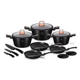 Набор посуды 14 предметов Black Rose Collection Berlinger Haus kuh0008834
