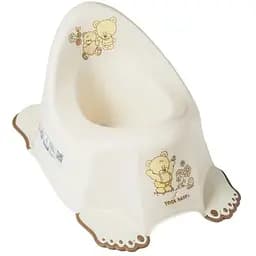 Горщик дитячий Tega Baby антиковзкий Teddy Bear beige