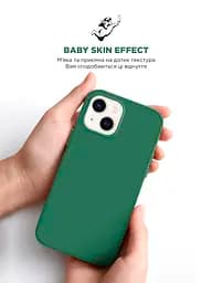 Силиконовый чехол для Apple iPhone 14, ICON2 Case, оливковый, противоударный, панель, защита всего корпуса, матовая поверхность Soft Touch, выступает над дисплеем, совместим с защитными стеклами и пленками, с микрофиброй, ArmorStandart (ARM68461) - мініатюра 8