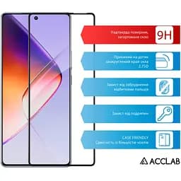 Скло захисне ACCLAB Full Glue Infinix Note 40 4G Black (1283126594885) - мініатюра 3