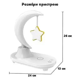 Нічник із колонкою Music Atmosphere Lamp з функцією бездротової зарядки - мініатюра 7