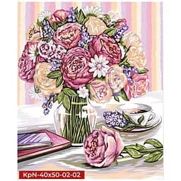 Картина за номерами Danko Toys Букет KpNe-40х50-02-02 40x50 см