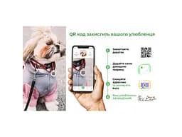 Шлея для собак WAUDOG Nylon з QR-паспортом "NASA21" S (4800-0148) - мініатюра 4