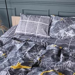 Пододеяльник MirSon бязь Faultline 160x220 см серый (2200011701257)