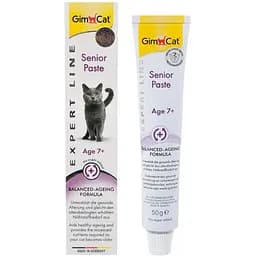 Ласощі для літніх котів GimCat Expert Line, Senior Paste 50 г (мультивітамін)