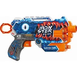 Игрушечный детский пистолет мех. с мягк. патронами (12 шт.) (монстр) (23х14 см)
