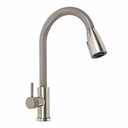 Смеситель для кухни с выдвижным изливом Platinum KT 8203 (8614) Дюна комби Терра