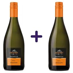 Вино напівігристе Moinet Prosecco Frizzante DOC біле напівсухе 1.5 л (2 шт. х 0.75 л)